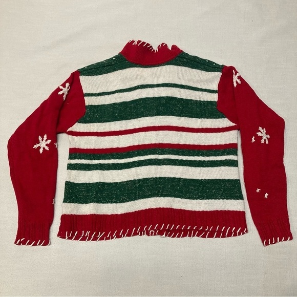 Yarnworks Ugly Christmas Sweater Cardigan - Picture 2 of 16